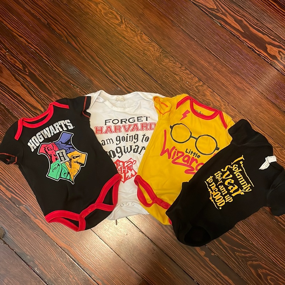 3-6 mos Harry Potter Onesie Bundle